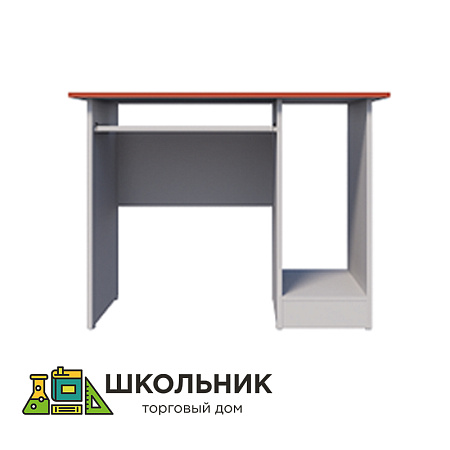 Стол компьютерный с выдвижной полкой и нишей под системный блок. 