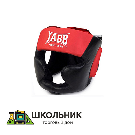 Шлем бокс.(иск. кожа) JABB JE-2090 черный/красный