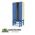 Шкаф 3–1 на подставке с выдвижной скамьей ПВХ