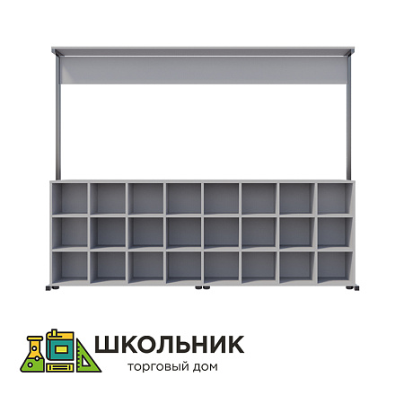 Гардеробная напольная, двухсторонняя (28 крючков)