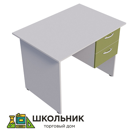Стол письменный с навесной тумбой (с двумя ящиками)