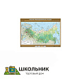 Учебная карта «Лесная промышленность России» 100х140