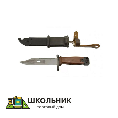 ММГ макет штык-ножа 6Х3 АК ШНС-001-01 (для АКМ) стальные ножны