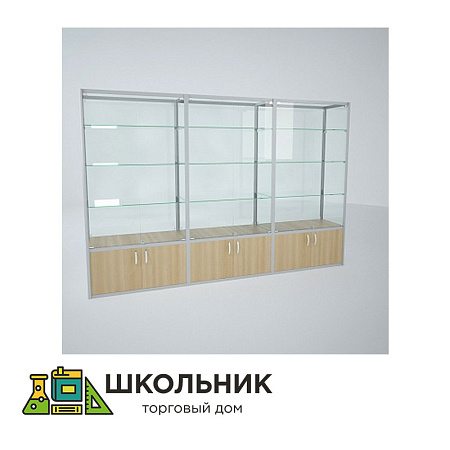 Витрина трехсекционная 