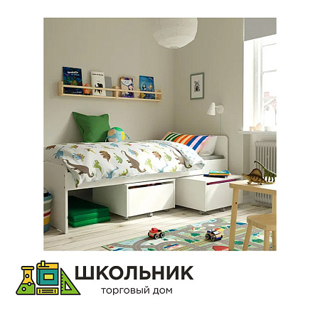 Кровать с выдвижными ящиками