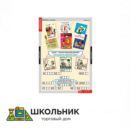 Таблицы демонстрационные «Литературное чтение» 1-4 классы