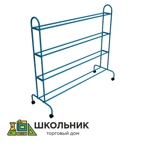 Стеллаж для хранения мячей на колесах
