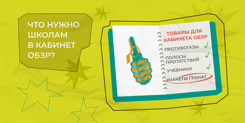 Товары, которые нужны школам в кабинетах ОБЗР (ОБЖ или НВП)